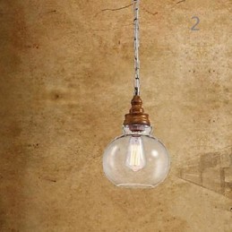 Holzmaserung Kristall Droplight Cafe Beleuchtung Lampen und Laternen