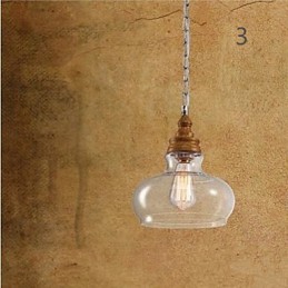 Holzmaserung Kristall Droplight Cafe Beleuchtung Lampen und Laternen