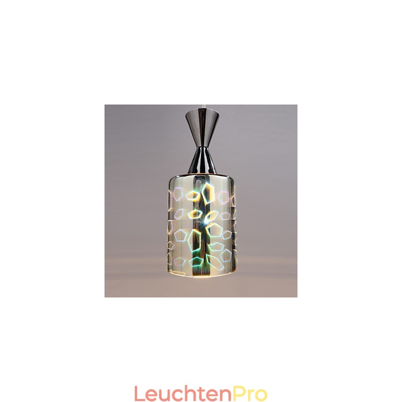 Dream Lasergravur verchromte Pendelleuchte L