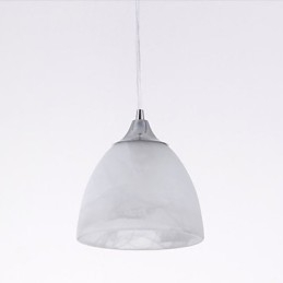 Moderne Pendelleuchte mit drei Lichtern, länglicher Baldachin und Weinkelch