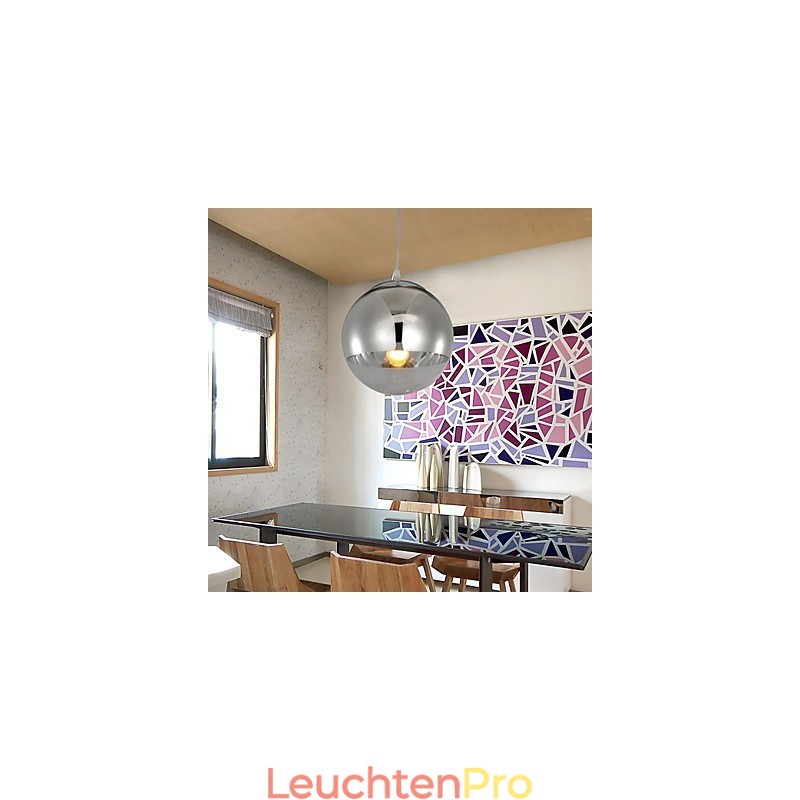 Pendelleuchte mit 1 Licht in Kugelform