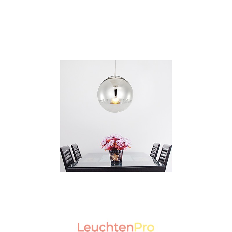 Pendelleuchte mit 1 Licht in Kugelform