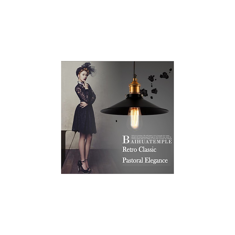Europäischer Stil Retro Klassische Pendelleuchte Metall Kunst Droplight Geben Birne Durchmesser