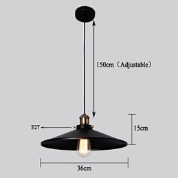 Europäischer Stil Retro Klassische Pendelleuchte Metall Kunst Droplight Geben Birne Durchmesser