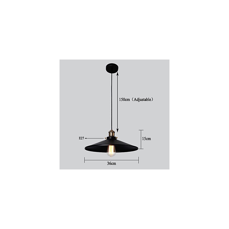 Europäischer Stil Retro Klassische Pendelleuchte Metall Kunst Droplight Geben Birne Durchmesser