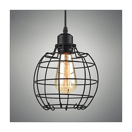 Edison Pendelleuchte Kronleuchter Drahtkäfig Hängender Deckenlampenschirm Edison Pendelleuchte Kronleuchter Drahtkäfig Hängender Deckenlampenschirm