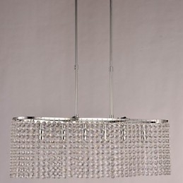 Moderne zeitgenössische galvanisierte Kristall-Pendelleuchte