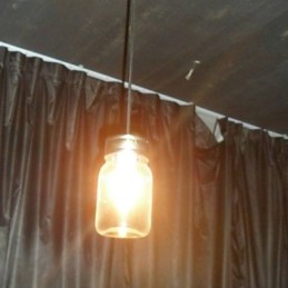 Moderne, minimalistische Pendelleuchte mit 1 Licht in Flaschenform