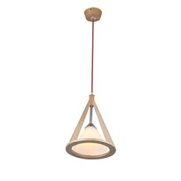 Kronleuchter aus Holz im Designer-Stil. Eleganter Kronleuchter im zeitgenössischen Stil