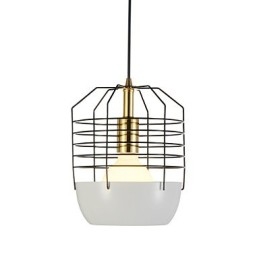 Mini Künstlerische Spinnennetz Pendelleuchte 1 Licht Mordern Simplicity Finish Schwarz Weiß Grün Rot Kohlenstoffstahl Droplight