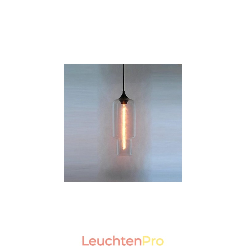Moderne Glas-Pendelleuchte im braunen Blasen-Design