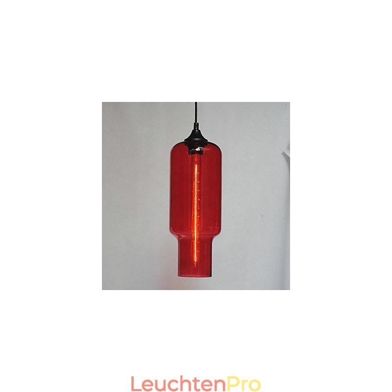Moderne Glas-Pendelleuchte im braunen Blasen-Design