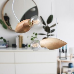 Künstlerische Individualität Kreative Vertraglich Wiederherstellung Alte Wege Von Holz Bienen Droplight Lampe