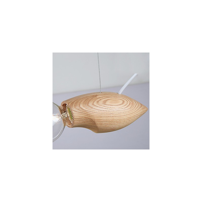 Künstlerische Individualität Kreative Vertraglich Wiederherstellung Alte Wege Von Holz Bienen Droplight Lampe