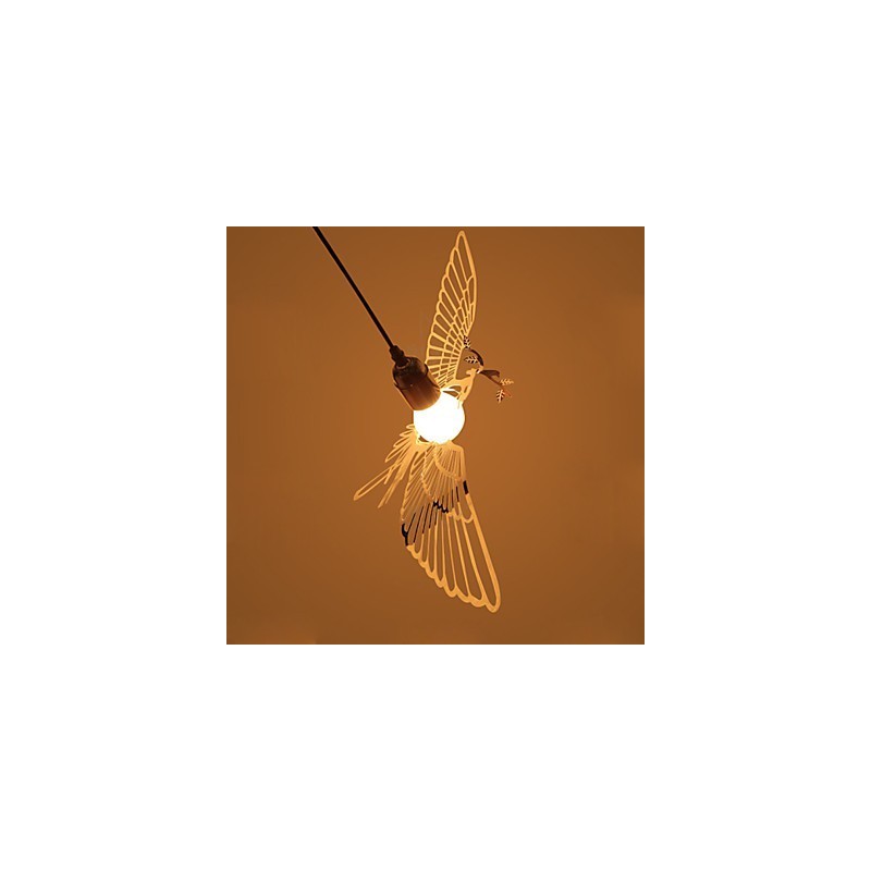 Kreative moderne Mode Dekoration Edelstahl Vogel Vogel Droplight Lampe