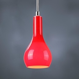 Moderne Pendelleuchte aus verchromtem Metall im Mini-Stil