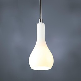Moderne Pendelleuchte aus verchromtem Metall im Mini-Stil