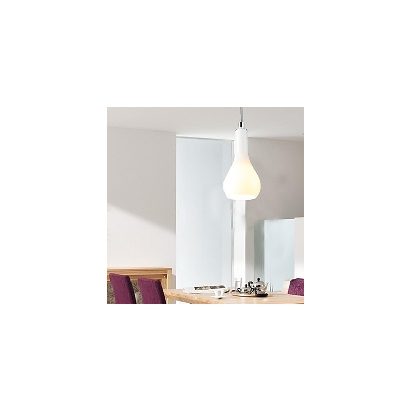 Moderne Pendelleuchte aus verchromtem Metall im Mini-Stil