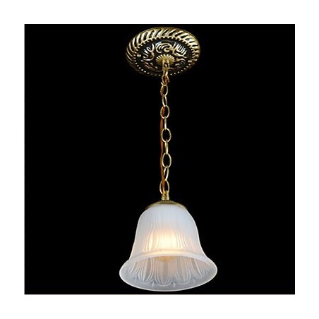 Bronze Pendelleuchte Muster Glasschirm Europäischen Retro Klassisch Bronze Pendelleuchte Muster Glasschirm Europäischen Retro Klassisch