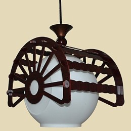 Moderner Retro-Stil der Antike für klassische Kronleuchterlampenbeleuchtung aus Holz