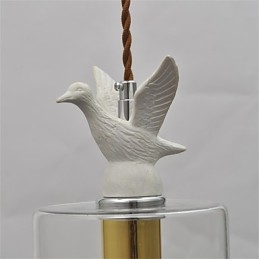 Kreativer Vogel-Glas-Kronleuchter, Pendelleuchte mit Glasschirm