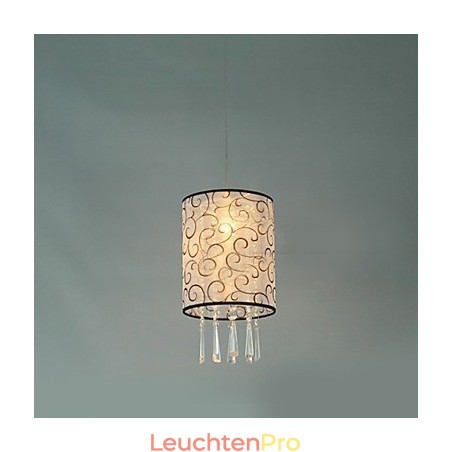 Moderne, zeitgenössische Pendelleuchte im Trommelkristall-Mini-Stil mit galvanisierter Beschichtung Moderne, zeitgenössische Pendelleuchte im Trommelkristall-Mini-Stil mit galvanisierter Beschichtung