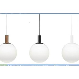 Glaspendelleuchte im Contract-Design
