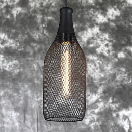 Amerikanische Loft-Vintage-Flaschen-Pendelleuchte und dekoriertes Droplight