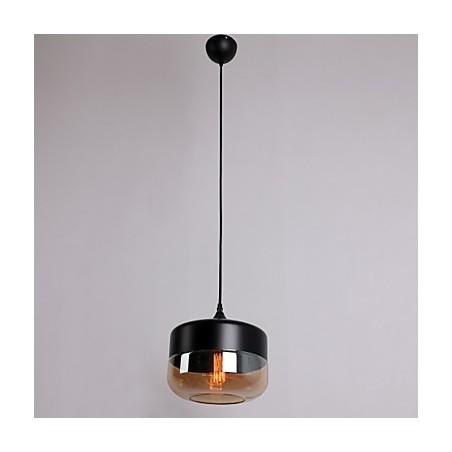 Retro-Pendelleuchte mit 1 Licht und Glasmalerei Retro-Pendelleuchte mit 1 Licht und Glasmalerei