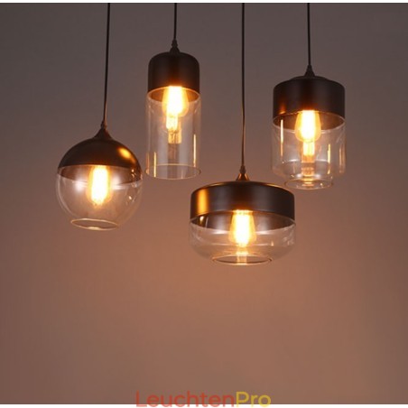 Die Kunst-Kronleuchterlampe aus Schmiedeeisen und Glas von The Nordic Creative Stair Shop Die Kunst-Kronleuchterlampe aus Schmiedeeisen und Glas von The Nordic Creative Stair Shop