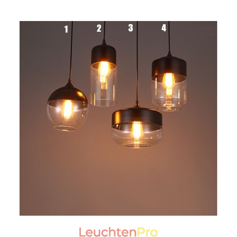 Die Kunst-Kronleuchterlampe aus Schmiedeeisen und Glas von The Nordic Creative Stair Shop