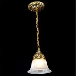 Traditionelle klassische Vintage-Retro-Pendelleuchte aus Bronzemetall
