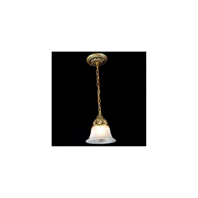 Traditionelle klassische Vintage-Retro-Pendelleuchte aus Bronzemetall