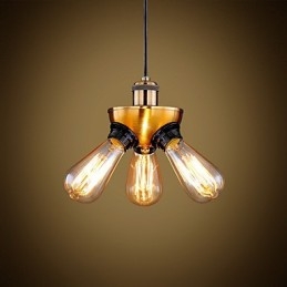 Amerikanische Country Industrial Kupfer Kopf Drei Fuß Droplight Lampe