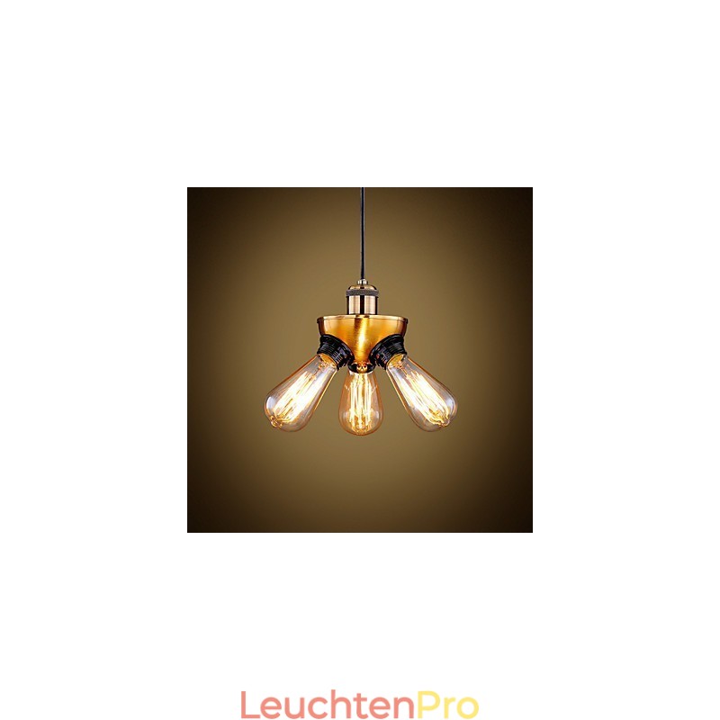 Amerikanische Country Industrial Kupfer Kopf Drei Fuß Droplight Lampe