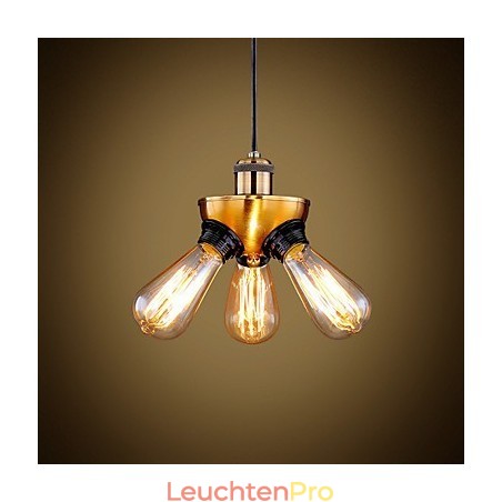 Amerikanische Country Industrial Kupfer Kopf Drei Fuß Droplight Lampe Amerikanische Country Industrial Kupfer Kopf Drei Fuß Droplight Lampe