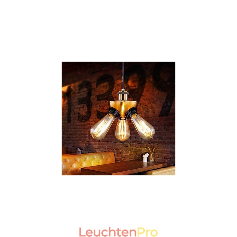 Amerikanische Country Industrial Kupfer Kopf Drei Fuß Droplight Lampe
