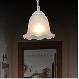 Traditionelle klassische Vintage-Retro-Pendelleuchte aus Metall mit Malerei