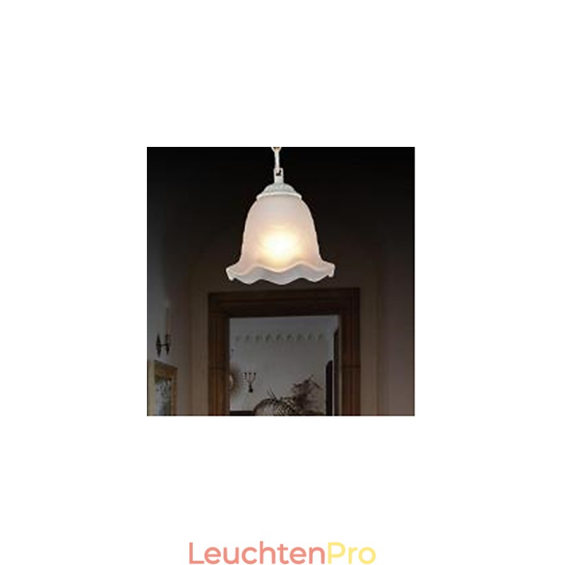 Traditionelle klassische Vintage-Retro-Pendelleuchte aus Metall mit Malerei