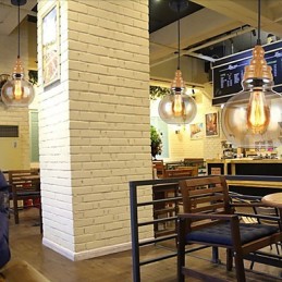 Nordamerikanische kreative Holzmaserung Kristalllampe Wiederherstellung alten Weisen Lampe Licht