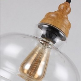 Nordamerikanische kreative Holzmaserung Kristalllampe Wiederherstellung alten Weisen Lampe Licht