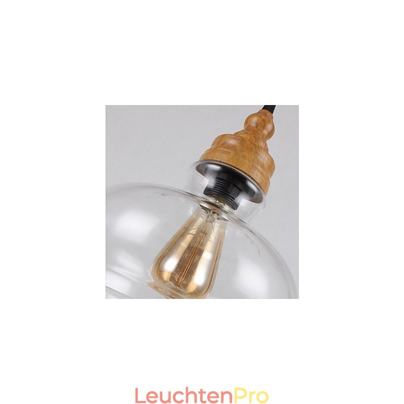 Nordamerikanische kreative Holzmaserung Kristalllampe Wiederherstellung alten Weisen Lampe Licht
