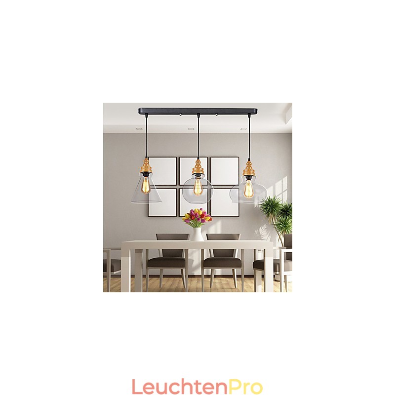 Nordamerikanische kreative Holzmaserung Kristalllampe Wiederherstellung alten Weisen Lampe Licht