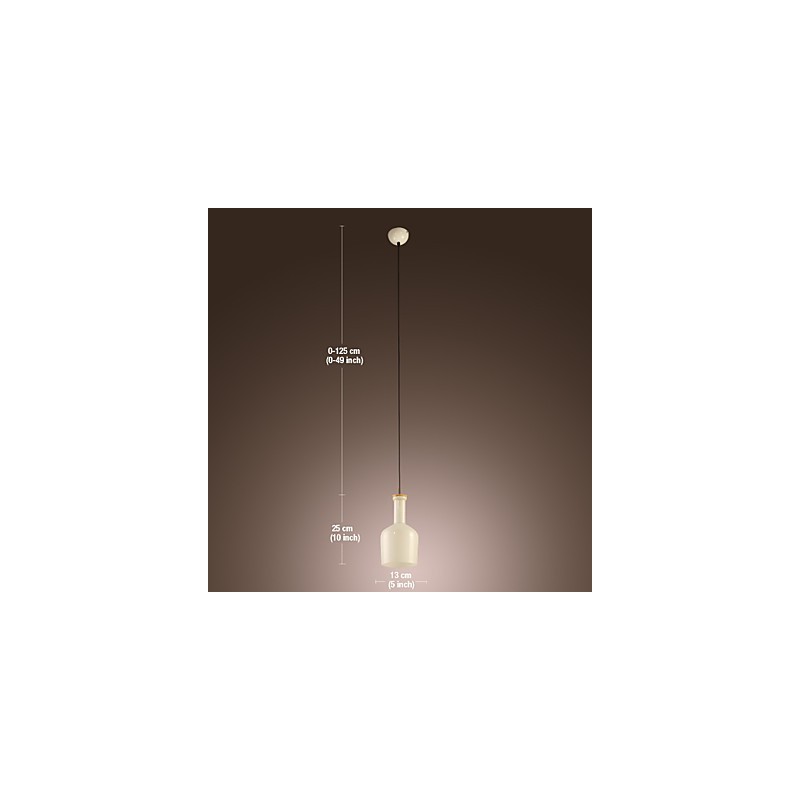 Moderne Pendelleuchte im zeitgenössischen Mini-Stil mit Gemälde