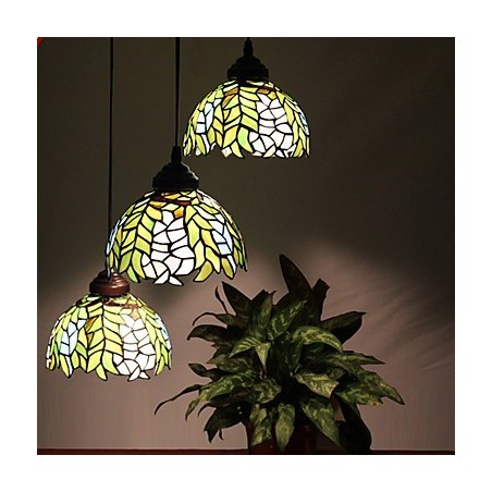 Europäischer ländlicher kreativer Kunst-Buntglas-Kronleuchter, der alte Wege wiederherstellt, Lampenlicht Europäischer ländlicher kreativer Kunst-Buntglas-Kronleuchter, der alte Wege wiederherstellt, Lampenlicht