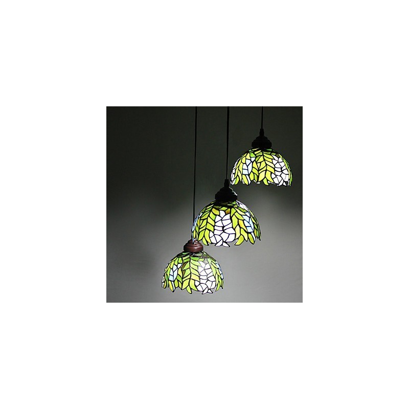 Europäischer ländlicher kreativer Kunst-Buntglas-Kronleuchter, der alte Wege wiederherstellt, Lampenlicht