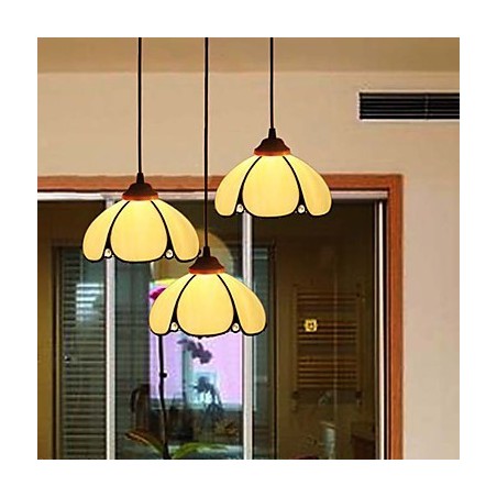 Europäischer ländlicher kreativer Kunst-Buntglas-Kronleuchter, der alte Wege wiederherstellt, Lampenlicht Europäischer ländlicher kreativer Kunst-Buntglas-Kronleuchter, der alte Wege wiederherstellt, Lampenlicht