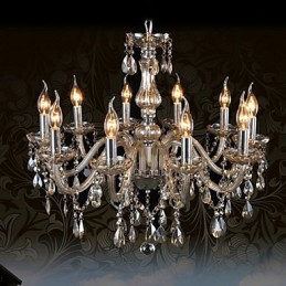 10 Lichter Luxus Kristall Kronleuchter Cognac Farbe K9 Kristall Kronleuchter