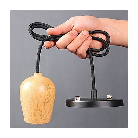 Landhaus Mini Stil Andere Holz Bambus Pendelleuchte Garage