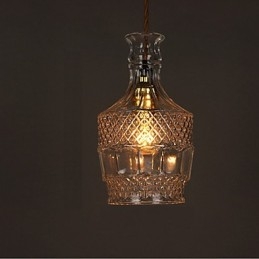 Romantische Flasche Kreative Geschnitzte Kunst Glas Kronleuchter Licht Pendelleuchte